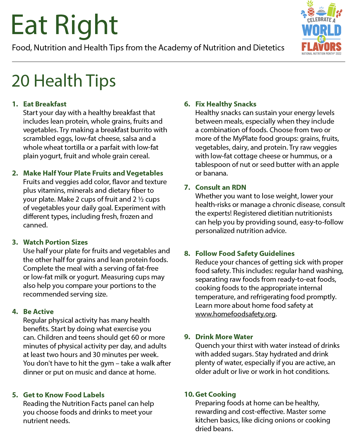 20 Health Tips NNM22 English 1 1